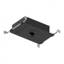 Nora NHAPIC-3R10L13525DC - 3" Apollo Round IC Air-Tight New Construction Housing w/ 0.875" to 1.25" Ceiling Collar,