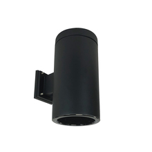 Nora NYLS3-6W1L340NC12BBB - 6" Sapphire III Wall Mount Black Cylinder, Black Reflector/Black Flange, 120-277; 0-10V Dimming,