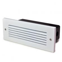 Nora NSW-851/32BZ - Brick Die-Cast LED Step Light w/ Horizontal Louver Face Plate, 34lm, 3W, 3000K, Bronze, 120-277V