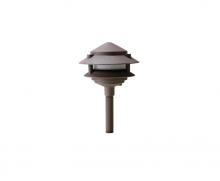 Westgate MFG C3 AA-145-BR - AREA LIGHT, 12V/20W 35W MAX, CAST. ALUMINUM, G4/JC BI-PIN, POWDER-COATED BRONZE, 2 TIER PAGODA