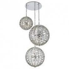 Kalco Allegri 037254-010-FR001 - Alta 3 Orb Multi Drop Foyer (18"+18"+26")