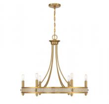 Savoy House 1-2053-6-322 - Camden 6-Light Chandelier in Warm Brass