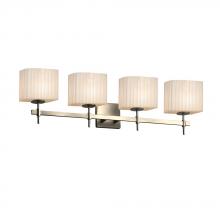 Justice Design Group PNA-8414-55-PLET-NCKL - Union 4-Light Bath Bar