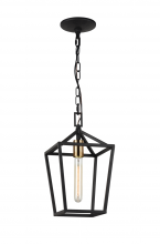Matteo Lighting C61701RB - Scatola Rusty Black and Aged Gold Brass Accents Pendant