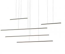 Kuzco Lighting Inc MP14960-BK - Chute Motion 60-in Black LED Multi Pendant