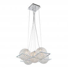 ZEEV Lighting CD10083-5-CH - Kent 19" 5-Light, Crystal Cluster Chandelier in Chrome