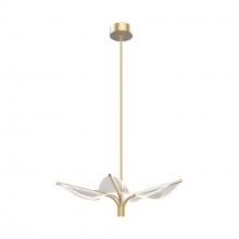 Alora Lighting PD321105NB - Flora 5 Head Natural Brass LED Pendant