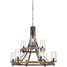 Visual Comfort & Co. Studio Collection F3135/9DWK/SGM - Angelo Two-Tier Chandelier